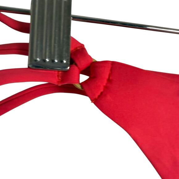 L*Space Wilder Hot Cherry Strappy Cut Out Bitsy Bikini Swimsuit Bottoms Size S - Picture 4 of 10